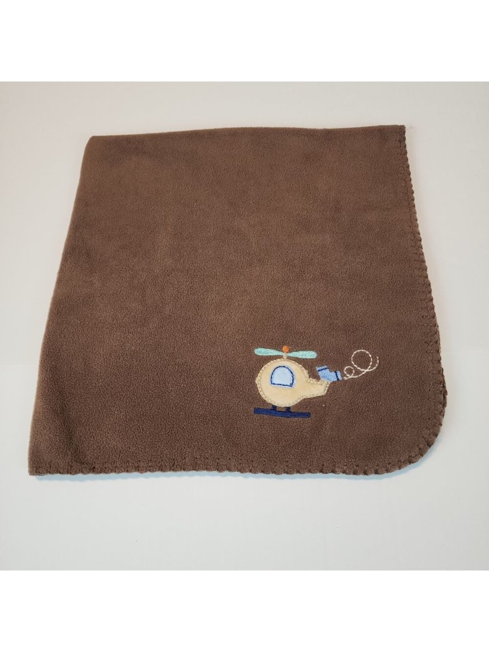 Circo Target brown baby blanket helicopter